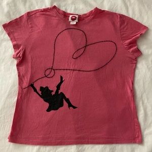 FIORUCCI pinkish red vintage XL T-shirt